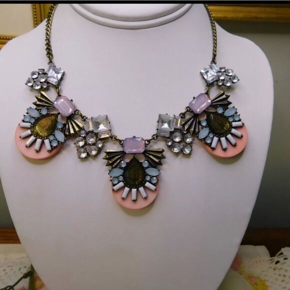 Charter Club Jeweled Statement Necklace and Earrings Set - Picture 3 of 5